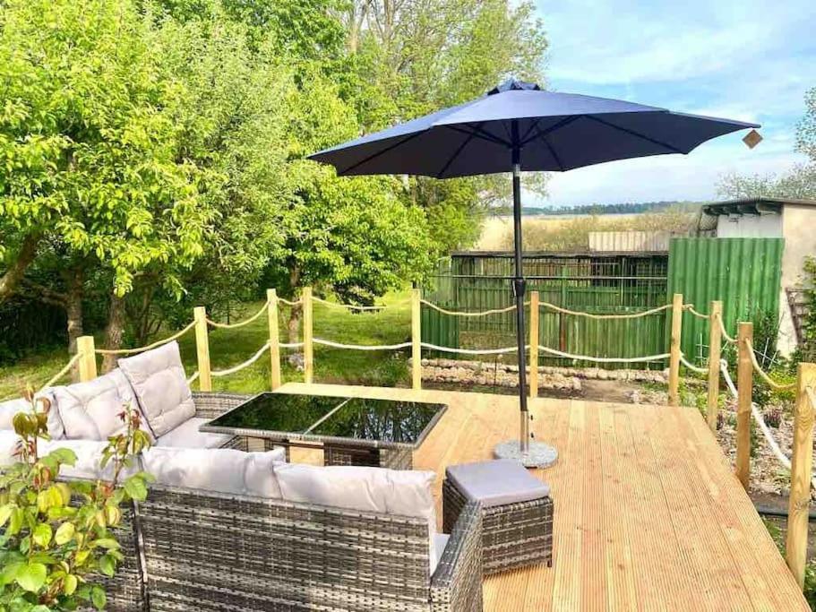 Ferienhaus Mit Wasserblick Auf Der Insel Usedom Krummin Ngoại thất bức ảnh